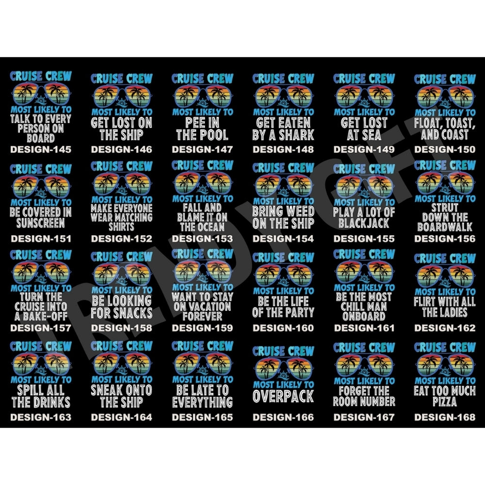 Most Likely To Cruise Crew 288 Quotes Matching Family T Shirts, Funny Cruise Trip Matching Shirts For Family ET0584