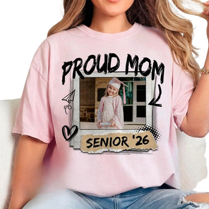 Custom Photo Senior Graduation Matching Family T Shirts, Custom Matching Family Graduation Shirts With Photo ET0465