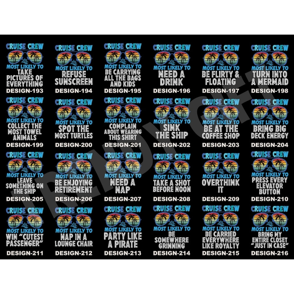 Most Likely To Cruise Crew 288 Quotes Matching Family T Shirts, Funny Cruise Trip Matching Shirts For Family ET0584