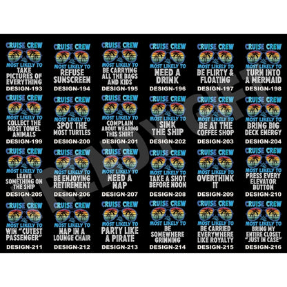 Most Likely To Cruise Crew 288 Quotes Matching Family T Shirts, Funny Cruise Trip Matching Shirts For Family ET0584