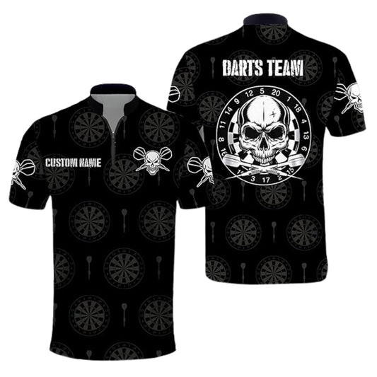 Custom Skull Dartboard Darts Men Jersey, Custom Team Skull Darts Shirts DZ0023