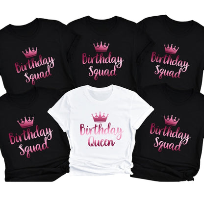 Matching Birthday Queen Family T Shirts, Family Birthday Squad Matching Shirts ET0467