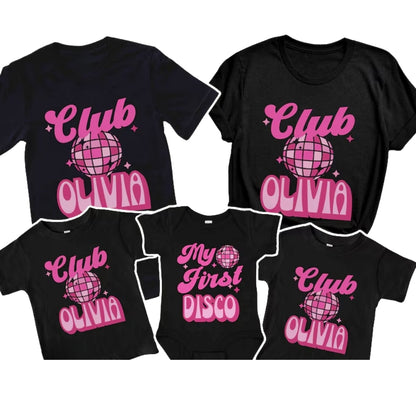 It's My First Disco Matching First Birthday Family T Shirt, Disco Club 1st Birthday Family Shirts ET0317