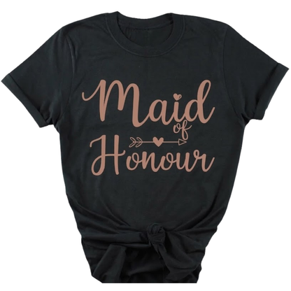 Bride Shower Party Matching T Shirts, Maid Of Honor Team Bride Bride Squad Matching Bridal Party Shirts ET1028