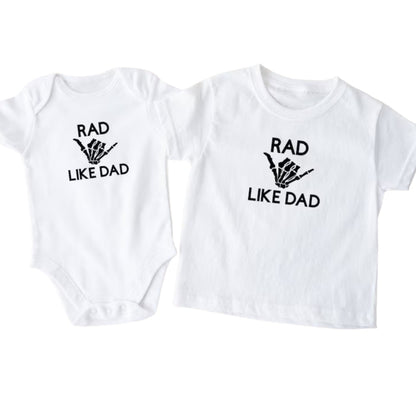 Rad Like Dad Father's Day Matching Dad And Son T Shirts, Matching Daddy And Me Shirts ET0656