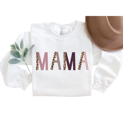 Leopard Mama And Mini Matching Sweatshirt, Mommy And Daughter Sweatshirt ET1378