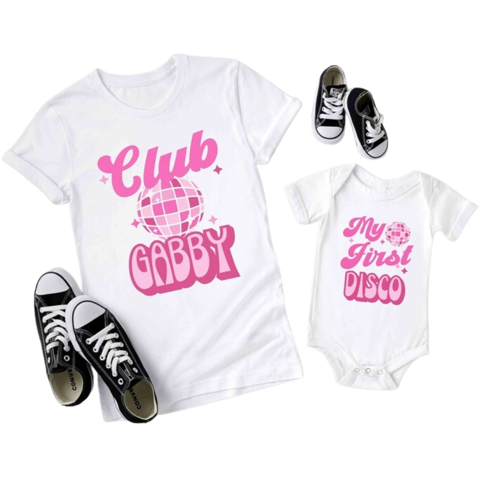 It's My First Disco Matching First Birthday Family T Shirt, Disco Club 1st Birthday Family Shirts ET0317