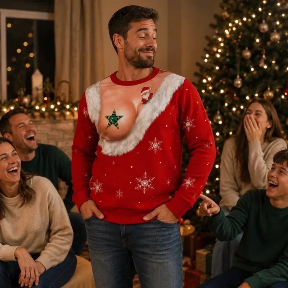 Funny Christmas Women's Sweatshirt 3D Printed, Novelty Christmas Sweater 2D1046