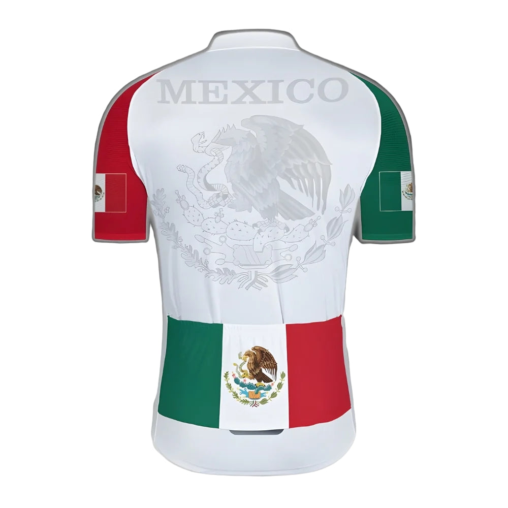 Mexico Flag Cycling Short Sleeve Jersey For Mens, Mexico Cycling Jerseys CZ0059