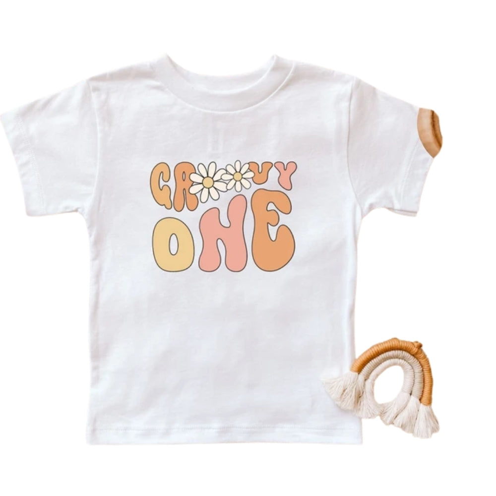 Custom Matching Groovy Retro Flower Family T Shirts, Custom Retro Floral Shirts For Family ET0318