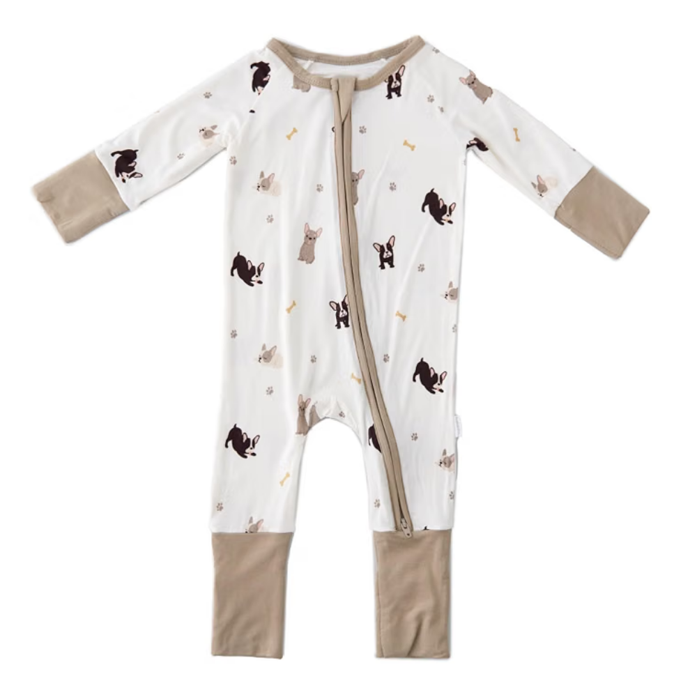 Bulldog Lover Baby Romper Convertible Zippy Romper, Bulldog Baby Romper Convertible BB0633