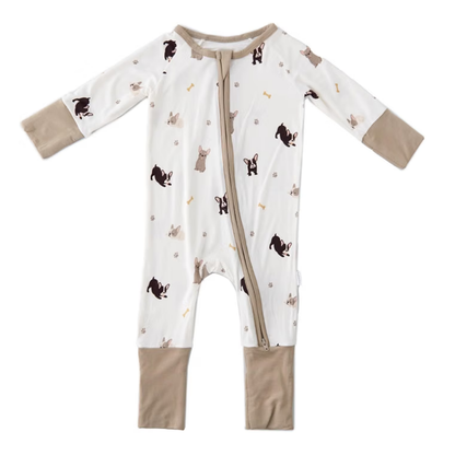 Bulldog Lover Baby Romper Convertible Zippy Romper, Bulldog Baby Romper Convertible BB0633