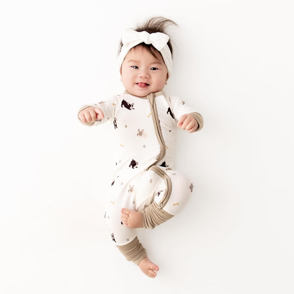 Bulldog Lover Baby Romper Convertible Zippy Romper, Bulldog Baby Romper Convertible BB0633