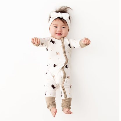 Bulldog Lover Baby Romper Convertible Zippy Romper, Bulldog Baby Romper Convertible BB0633