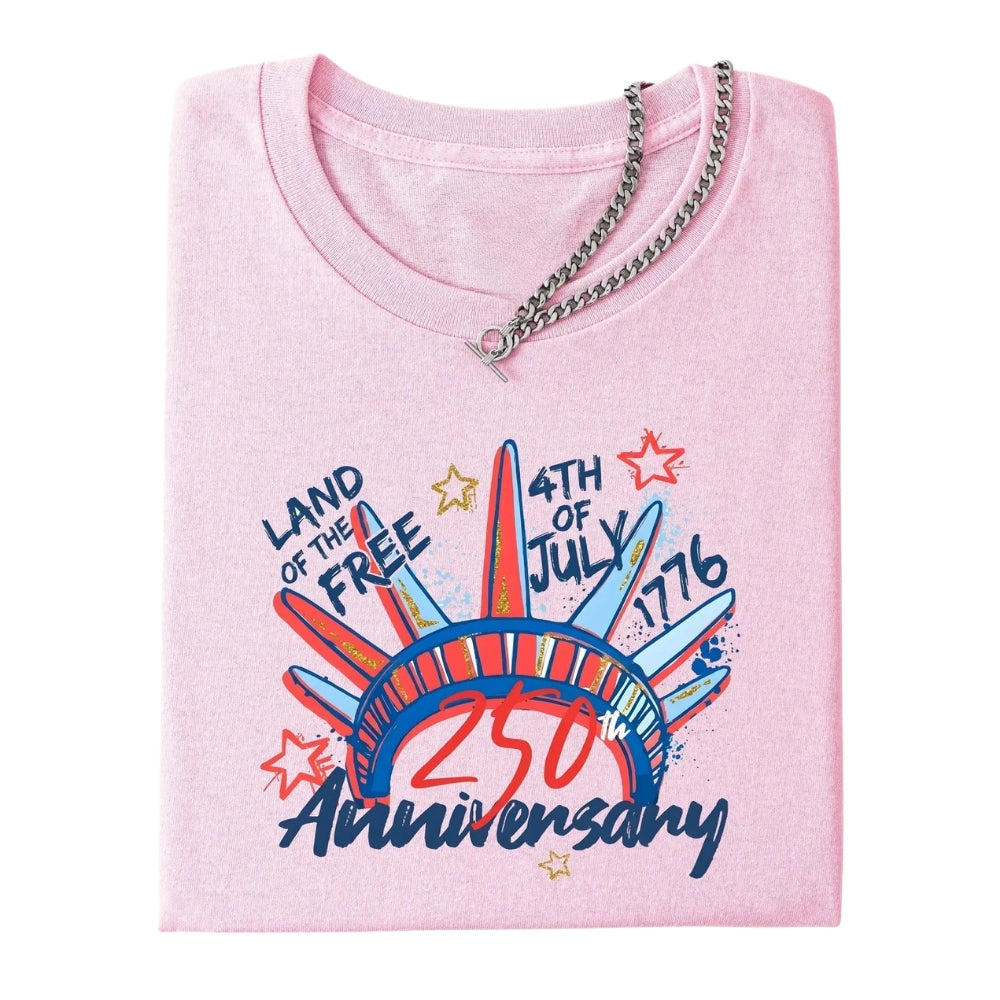 Land Of The Free 250th Anniversary Matching Family T-shirts, Matching 4th Of July Shirts For Family ET0586