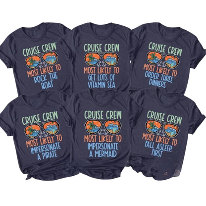 Most Like To Cruise Matching Family T Shirts, Funny Cruise Vacation Shirts For Family ET0195