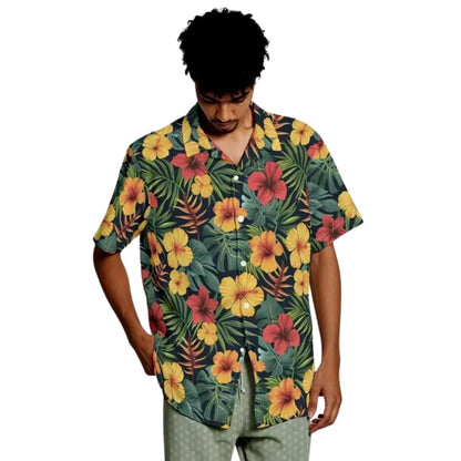 Hibiscus Tropical Family Matching Hawaiian Shirts, Floral Hawaiian Shirts For Family ET0900