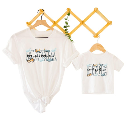 Matching Airplane First Birthday Family T Shirts, Airplane 1st Birthday Matching Shirts For Family ET0469