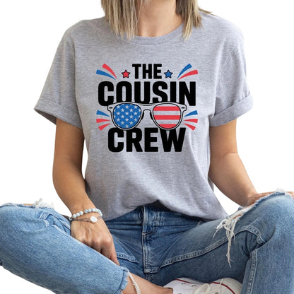 The Cousin Crew Matching 4th Of July T Shirts, Independence Day Matching Family Shirts ET0587