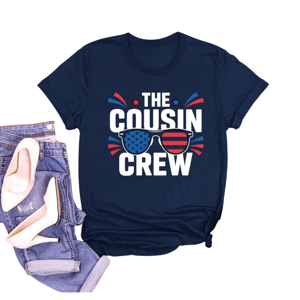 The Cousin Crew Matching 4th Of July T Shirts, Independence Day Matching Family Shirts ET0587