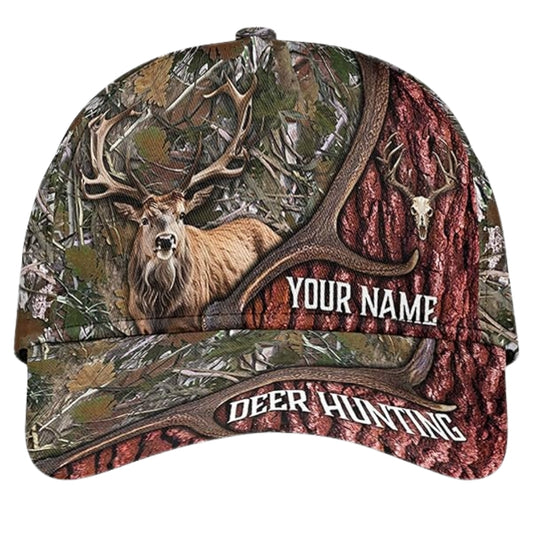 Custom Deer Hunting Camouflage Baseball Cap, Custom Deer Hunting Caps Hats CP0199
