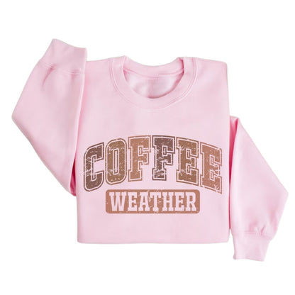 Retro Coffee Weather Sweatshirt, Coffee Lover Sweatshirt 2D0773