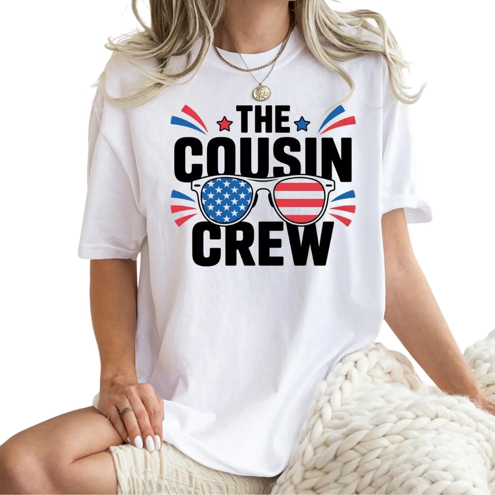 The Cousin Crew Matching 4th Of July T Shirts, Independence Day Matching Family Shirts ET0587