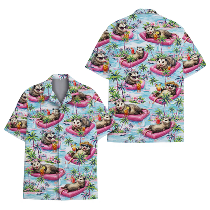 Opossum Beach Tropical Hawaiian Shirt Men Women, Opossum Lover Hawaiian Shirt HE0790