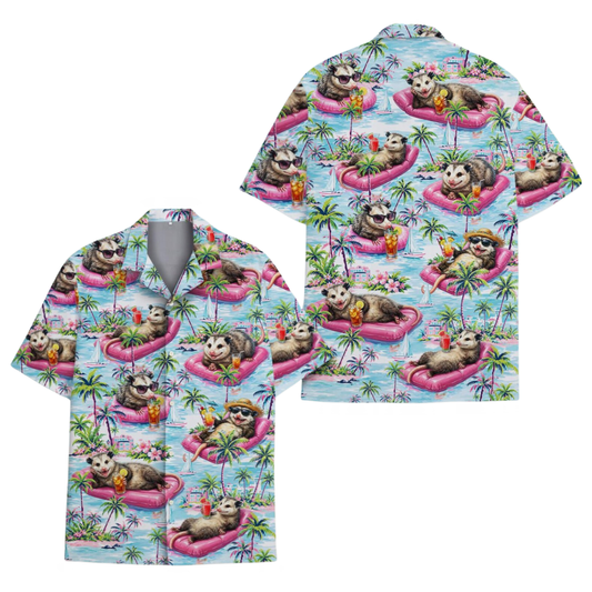 Opossum Beach Tropical Hawaiian Shirt Men Women, Opossum Lover Hawaiian Shirt HE0790