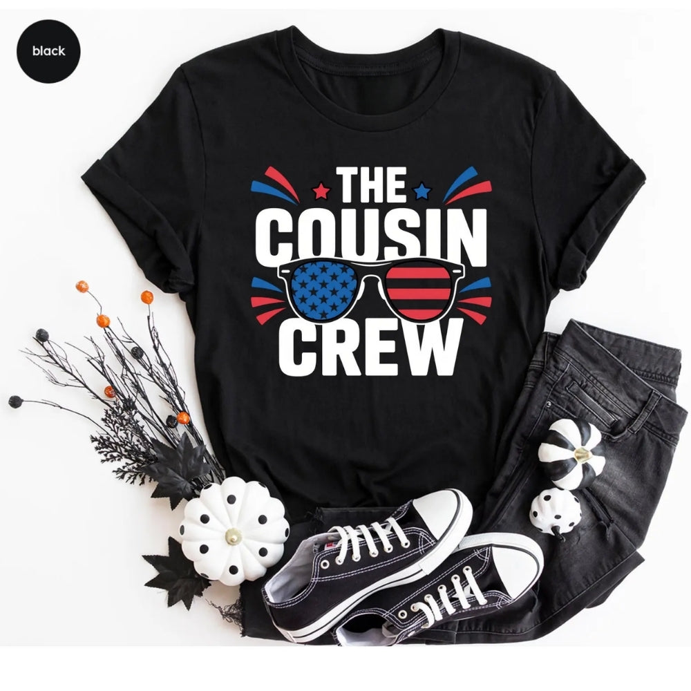The Cousin Crew Matching 4th Of July T Shirts, Independence Day Matching Family Shirts ET0587