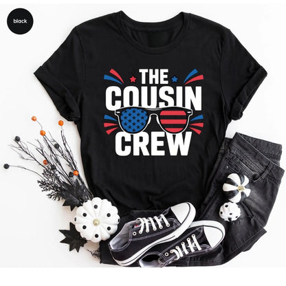 The Cousin Crew Matching 4th Of July T Shirts, Independence Day Matching Family Shirts ET0587
