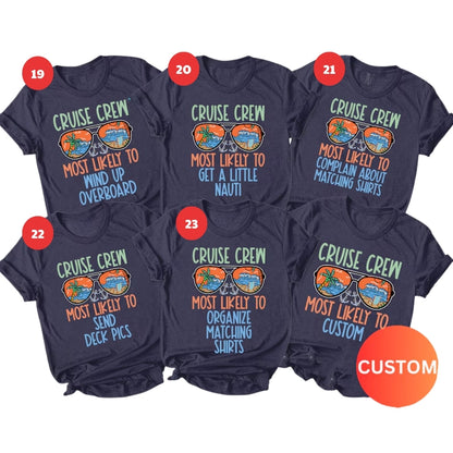 Most Like To Cruise Matching Family T Shirts, Funny Cruise Vacation Shirts For Family ET0195