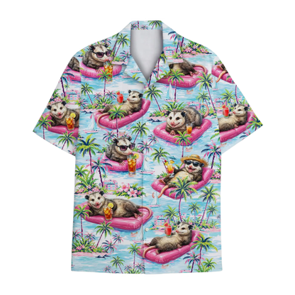 Opossum Beach Tropical Hawaiian Shirt Men Women, Opossum Lover Hawaiian Shirt HE0790