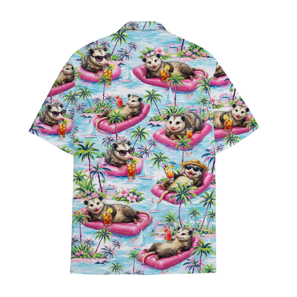 Opossum Beach Tropical Hawaiian Shirt Men Women, Opossum Lover Hawaiian Shirt HE0790
