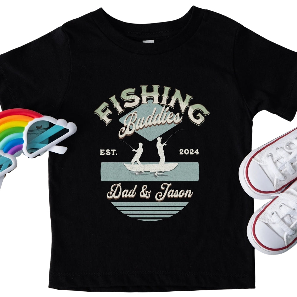 Fishing Buddies Matching Dad And Son T Shirts, Matching Family Fishing Shirts ET0588