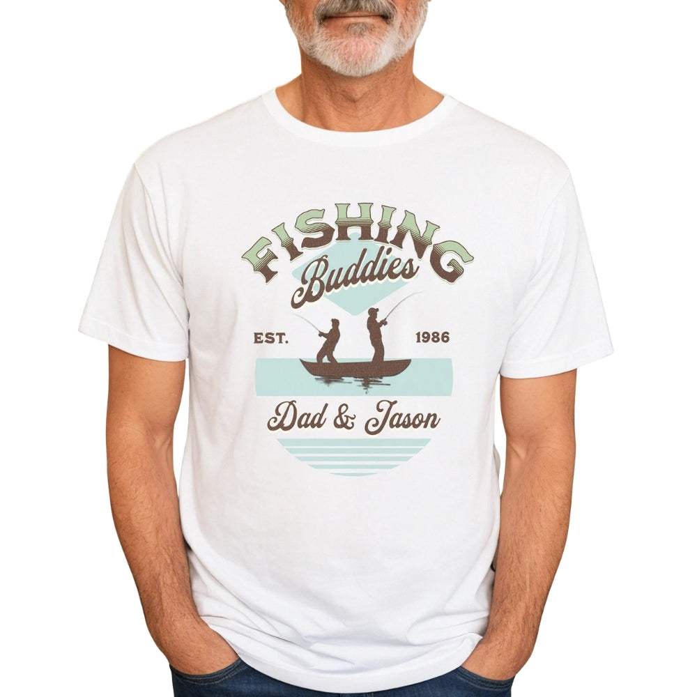Fishing Buddies Matching Dad And Son T Shirts, Matching Family Fishing Shirts ET0588