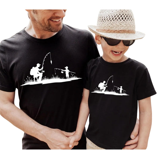 Matching Fishing Dad And Son T Shirts, Fishing Family Shirts ET0589