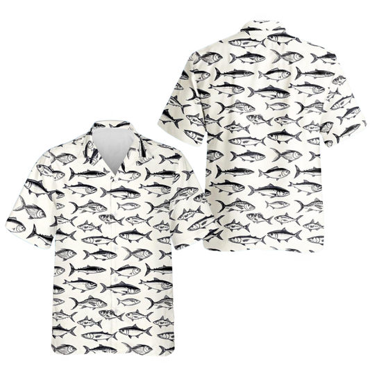 Vintage Fish Hawaiian Shirt For Men Women, Fish Lover Hawaiian Shirt HE0792