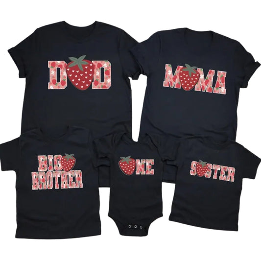 Berry First Birthday Matching Family T Shirt, 1st Birthday Strawberry Shirts For Family ET0198