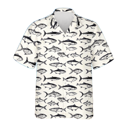 Vintage Fish Hawaiian Shirt For Men Women, Fish Lover Hawaiian Shirt HE0792