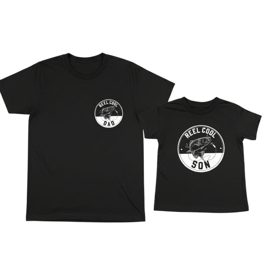 Reel Cool Dad Reel Cool Son Matching Father Son T Shirts, Fishing Lovers Matching Shirts For Dad Son ET0590
