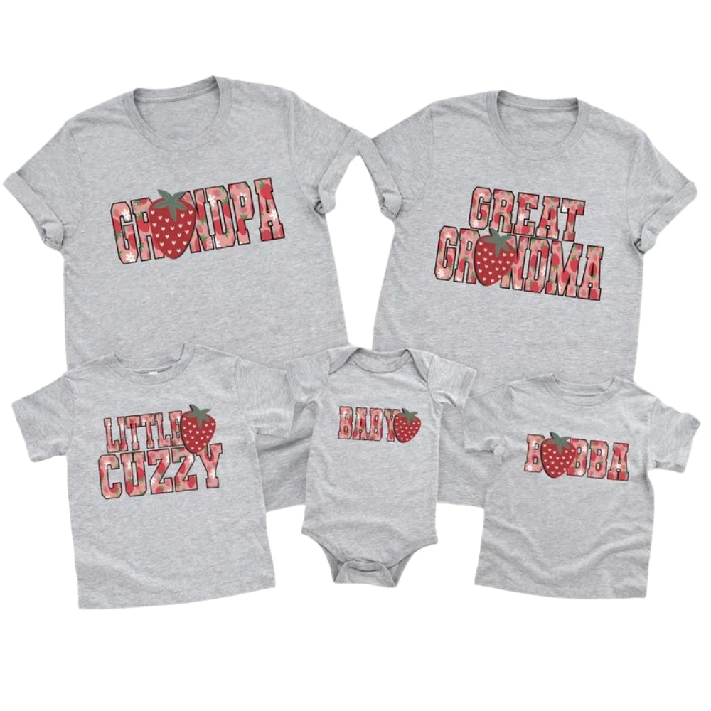 Berry First Birthday Matching Family T Shirt, 1st Birthday Strawberry Shirts For Family ET0198