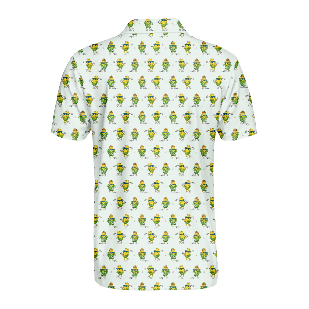 Men's Funny Corn Golf Polo Shirt, Corn Golf Shirts GE0563
