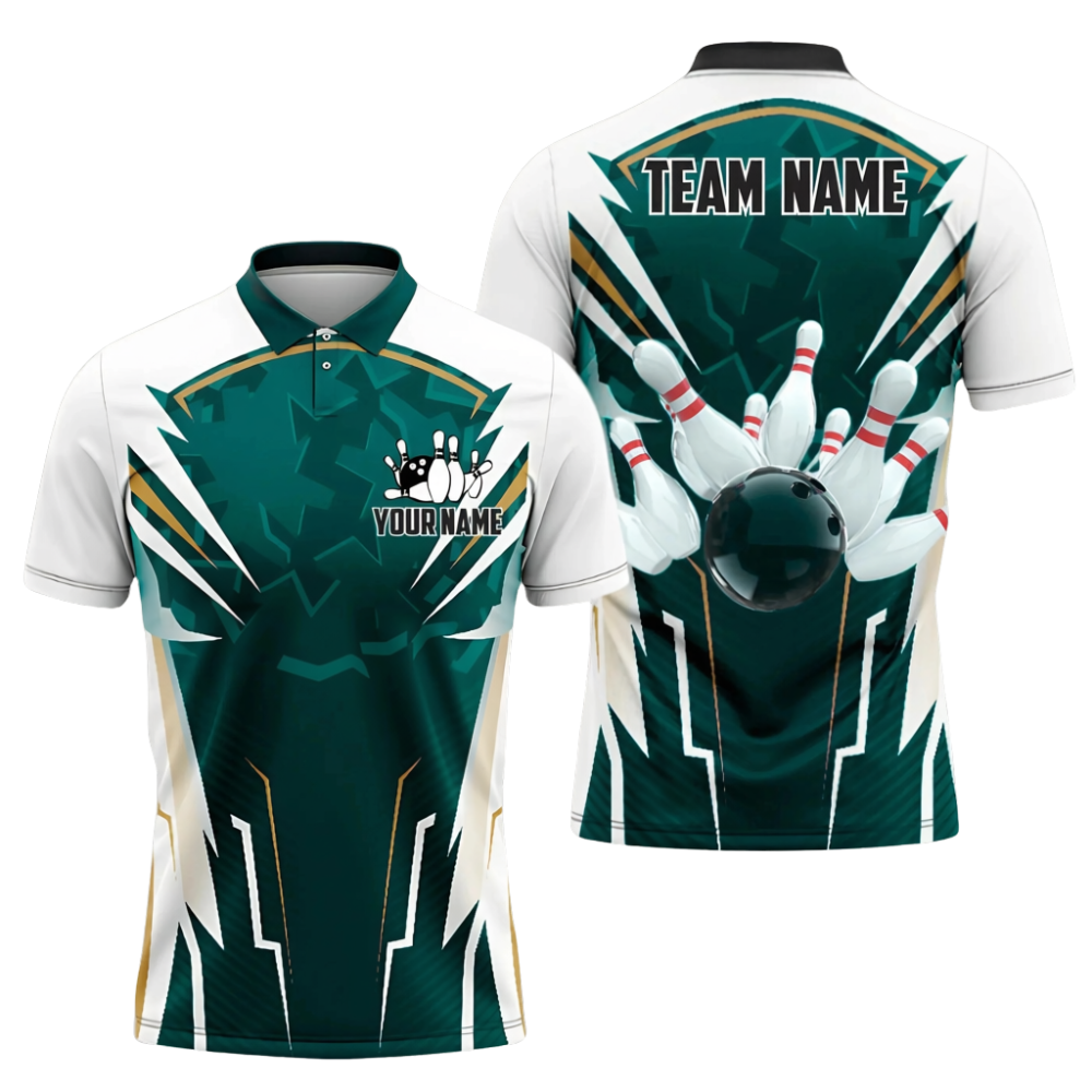 Custom Team Maroon Red Bowling Polo Shirt For Men, Custom Bowling Shirt BZ0693