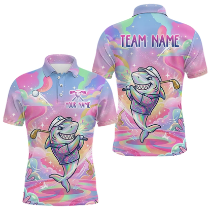 Women's Custom Dolphin Golf Polo Shirt, Custom Dolphin Team Golf Shirt For Ladies GZ0399