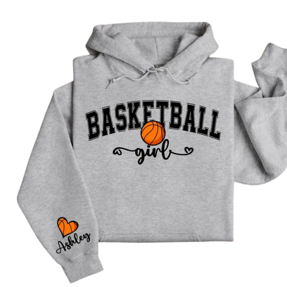 Custom Basketball Girl Hoodie, Custom Basketball Hoodie 2D0513