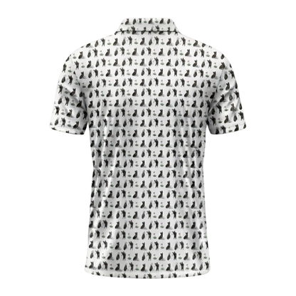 Mens Brindle French Bulldog Golf Polo Shirt, Bulldog Golf Shirts For Dog Lover GZ0386