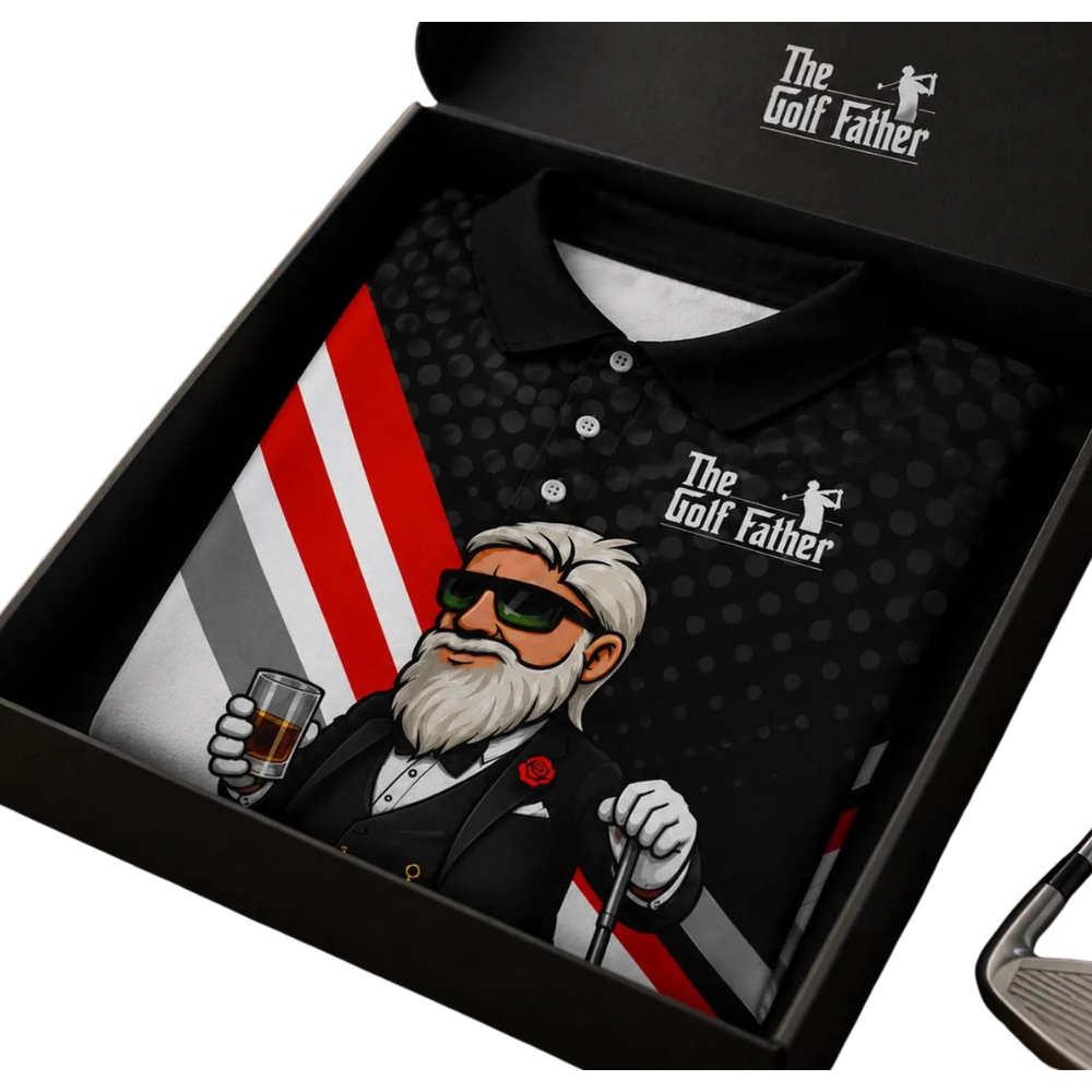 The Golf Father Funny Old Man Golf Polo Shirt, Father's Day Golf Shirts GE0483