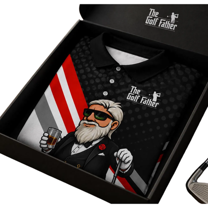 The Golf Father Funny Old Man Golf Polo Shirt, Father's Day Golf Shirts GE0483