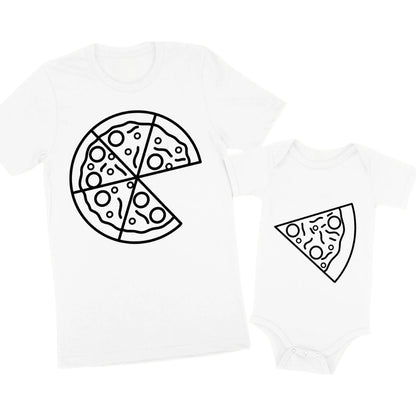 Pizza Slice Dad And Son Matching T Shirts For Father Day, Matching Pizza Family Shirts ET0591
